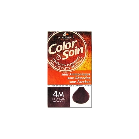 COLOR & SOIN COLORATION CHATAIN ACAJOU 4M