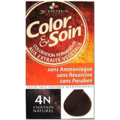 COLOR & SOIN KIT COLORATION PERMANENTE CHATAIN NAT 4N