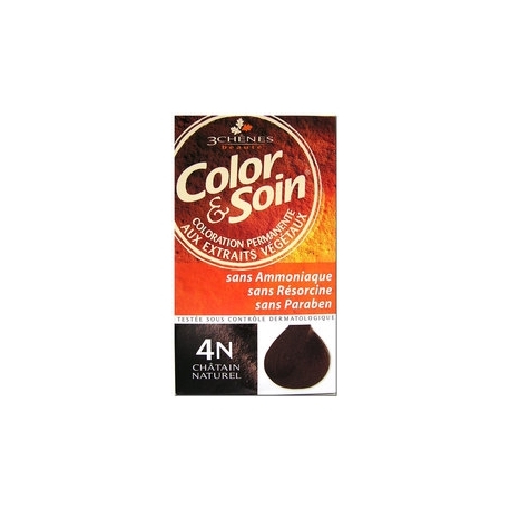 COLOR & SOIN KIT COLORATION PERMANENTE CHATAIN NAT 4N