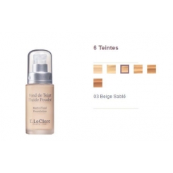 T.LECLERC  FOND DE TEINT FLUIDE POUDRÉ 03 BEIGE SABLE MAT SPF15